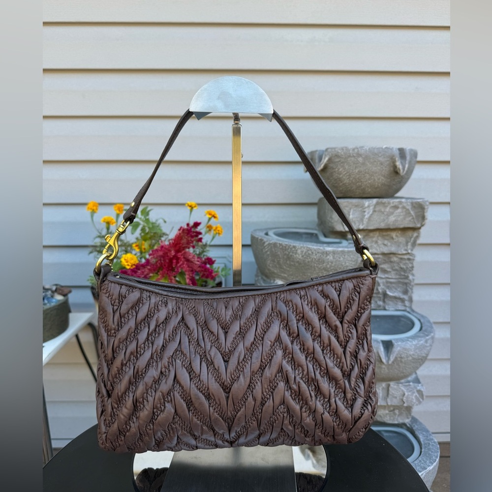 Coach 70th Anniversary Madison Chevron Shoulder Bag - Picture 7 of 12